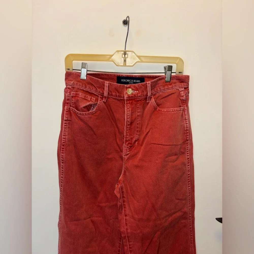 Veronica Beard Taylor Cropped Wide-Leg Jean 28 - Picture 6 of 13